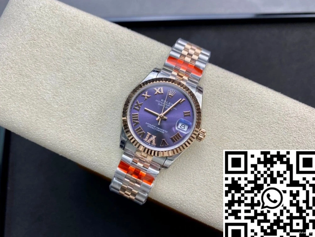 Factory Eggplant Purple Datejust Dial M278271-0020 Rolex Diamond TW 0813